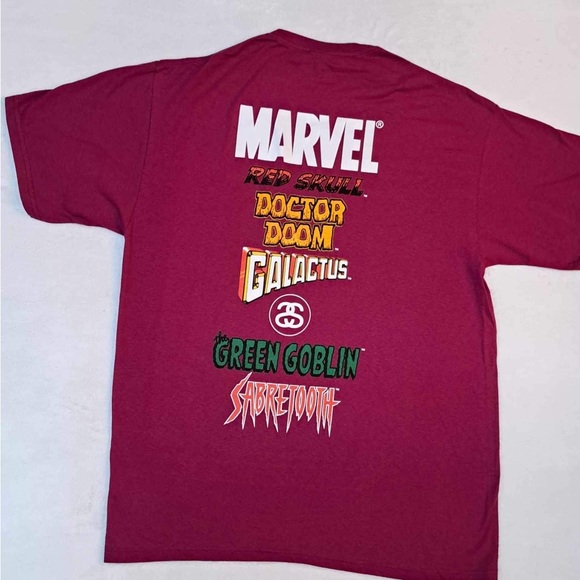 Stussy Marvel "Heros and Villains" T-Shirt - Men's size XL - Picture 9 of 10